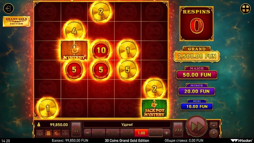 30 Coins Grand Gold Edition slot screen 4