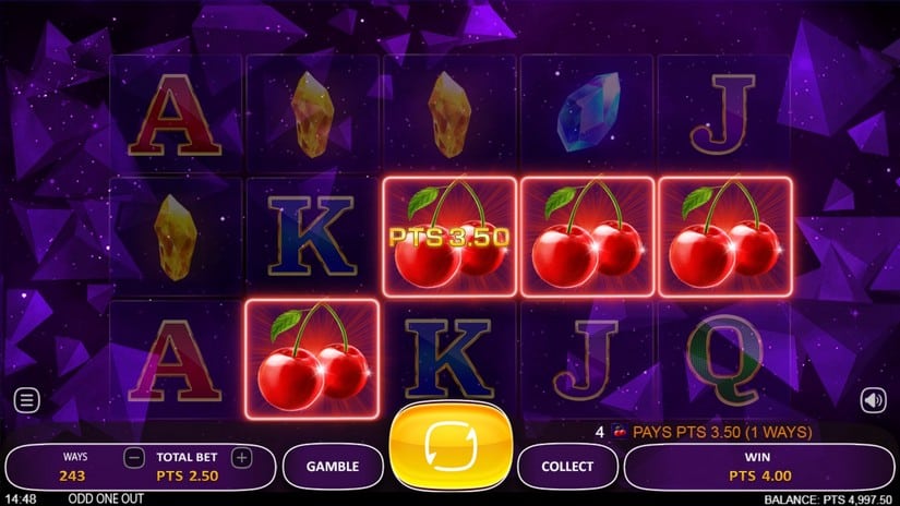 Odd One Out slot screen 2