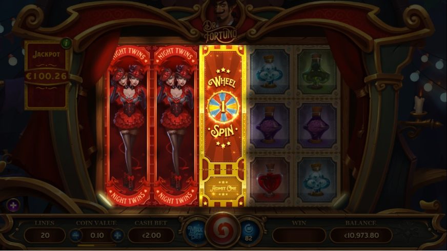 Dr Fortuno slot screen 3