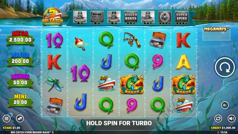 Big Catch Even Bigger Bass 3 slot screen 1