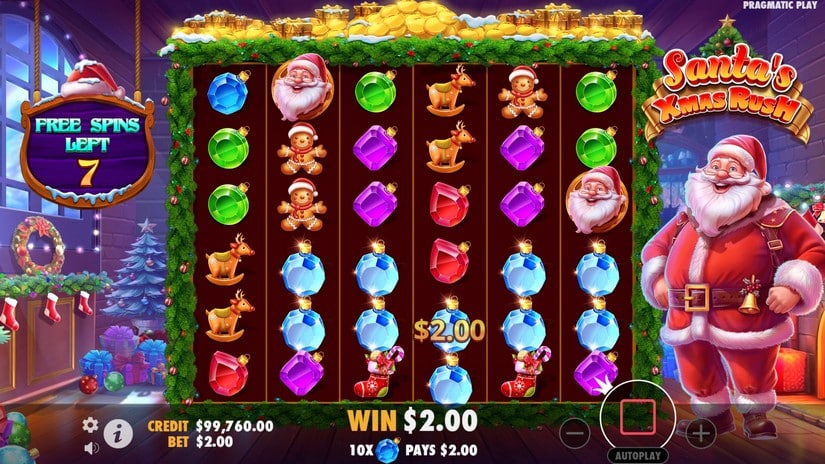Santa’s Xmas Rush slot screen 4