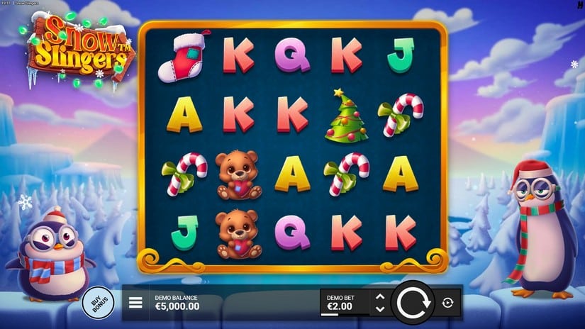 Snow Slingers slot screen 1