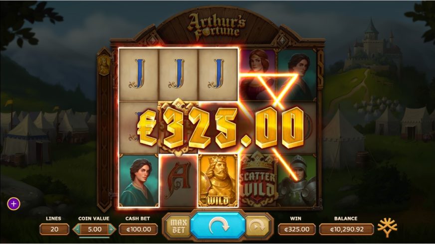 Arthur’s Fortune slot screen 2