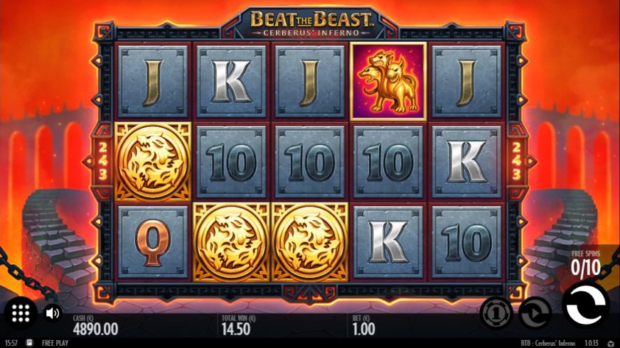 Beat the Beast Cerberus’ Inferno slot screen 3