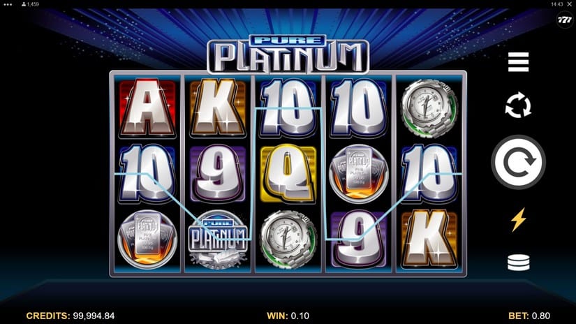 Pure Platinum slot screen 3