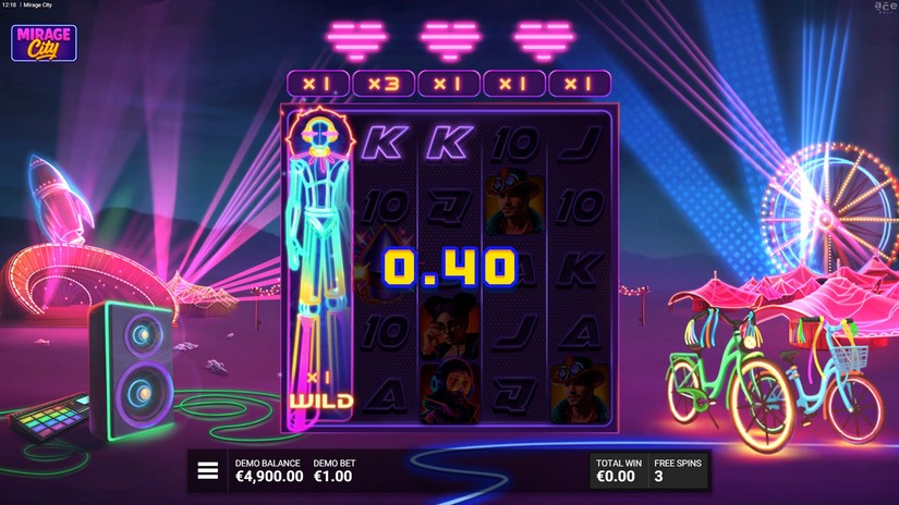 Mirage City slot screen 4