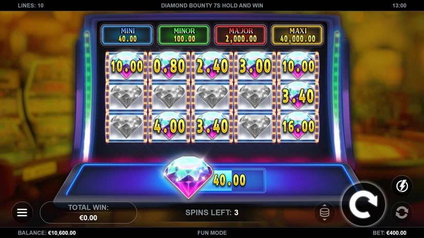 Diamond Bounty 7s Hold & Win slot screen 3