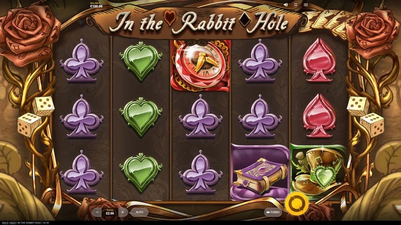 In The Rabbit Hole slot screen 2