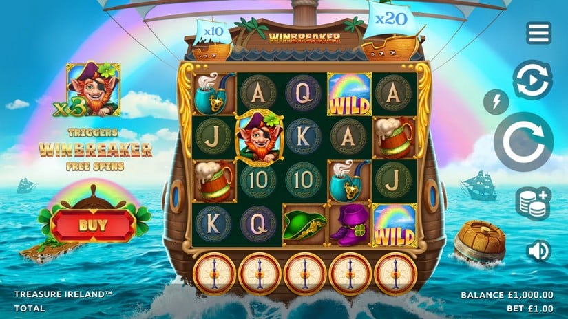 Treasure Ireland slot screen 1