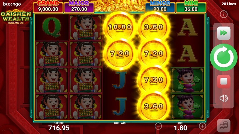 Caishen Wealth slot screen 5