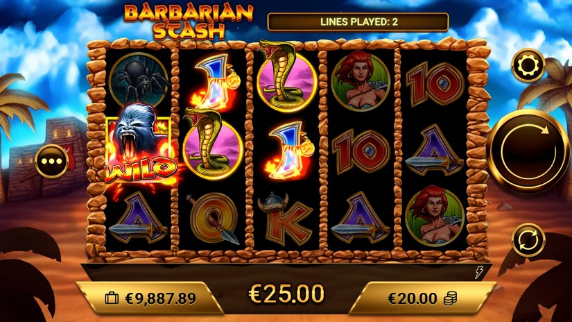 Barbarian Stash slot screen 2