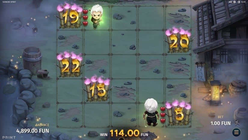 Shinobi Spirit slot screen 7