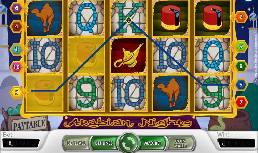 Arabian Nights slot screen 1