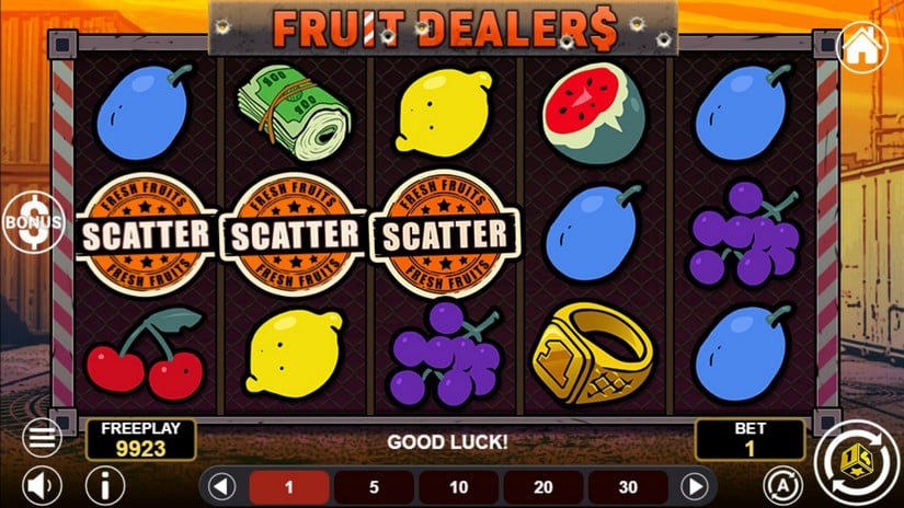 Fruit Dealers slot screen 2