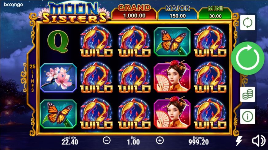 Moon Sisters slot screen 2