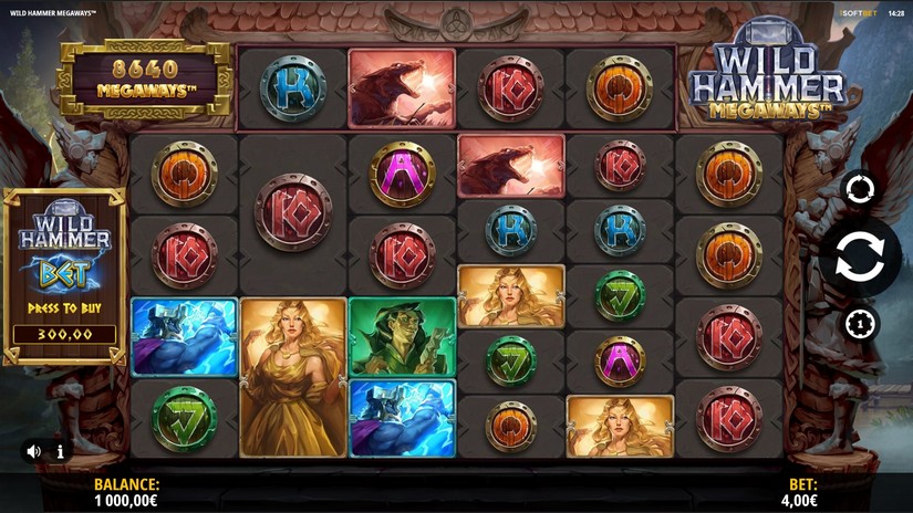 Wild Hammer Megaways slot screen 2
