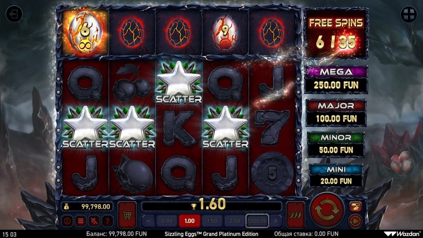 Sizzling Eggs™ Grand Platinum Edition slot screen 5