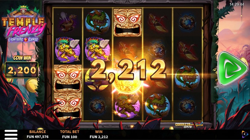 Temple Frenzy Lightning Chase slot screen 5