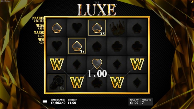 The Luxe slot screen 4
