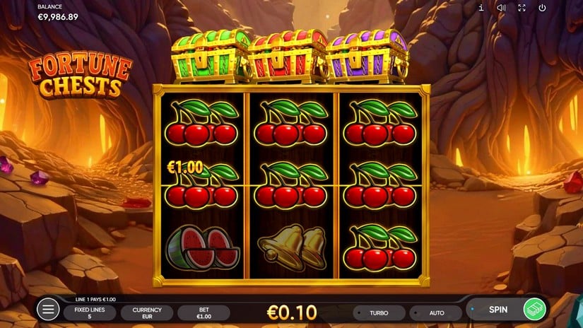 Fortune Chests slot screen 2
