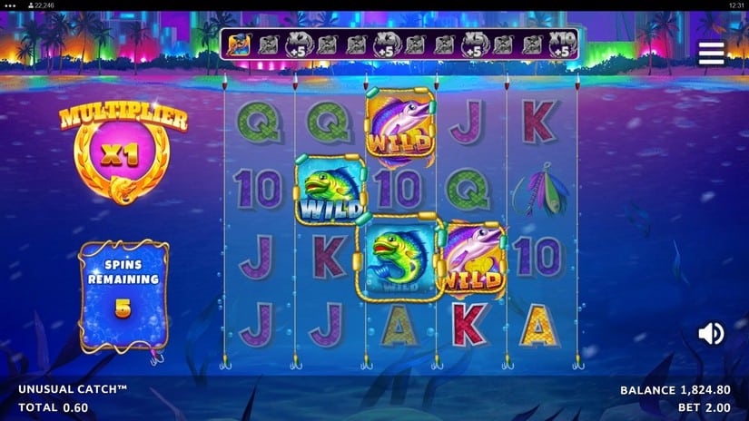 Unusual Catch slot screen 4