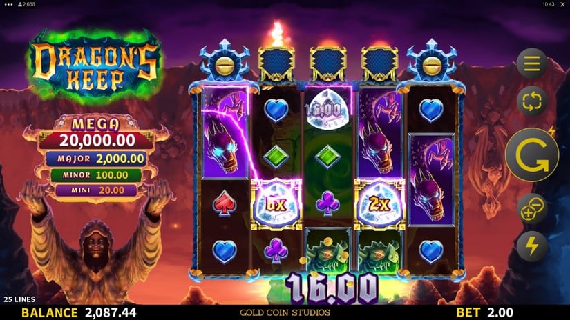 Dragon’s Keep slot screen 3
