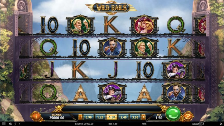 Wild Rails slot screen 1