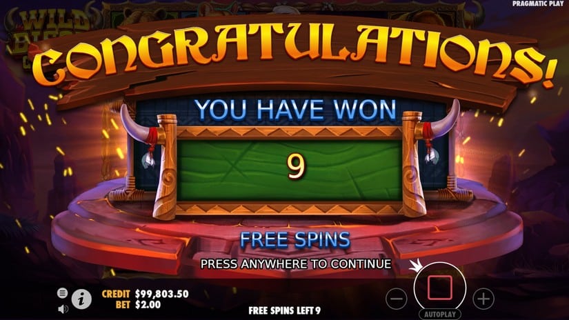 Wild Bison Charge slot screen 4