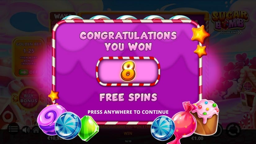 Sugar Bomb DoubleMax slot screen 3