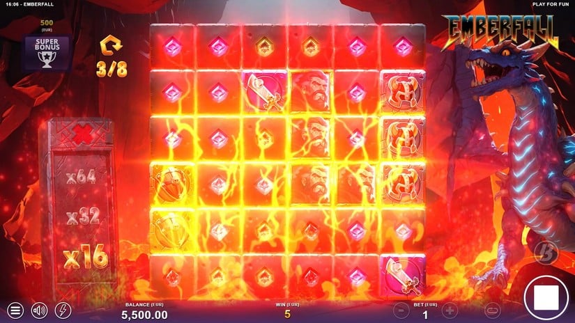 Emberfall slot screen 6