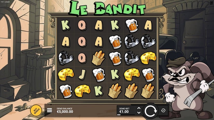 Le Bandit slot screen 1