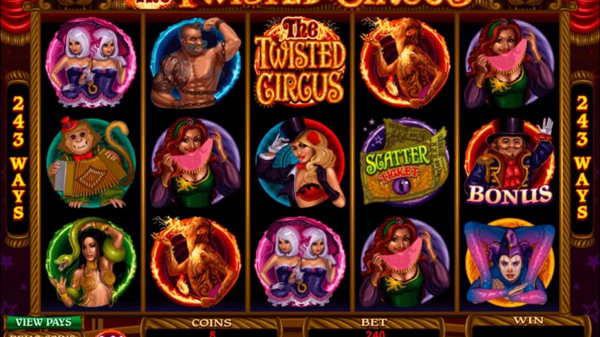 The Twisted Circus slot screen 1