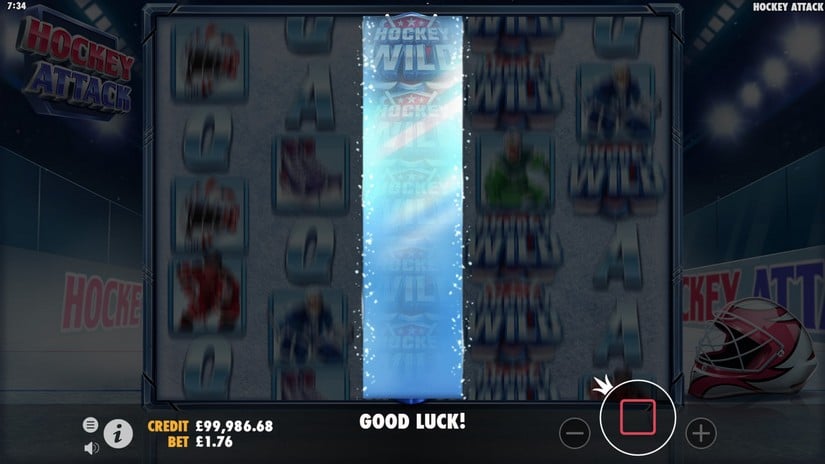 Hockey Attack slot screen 4