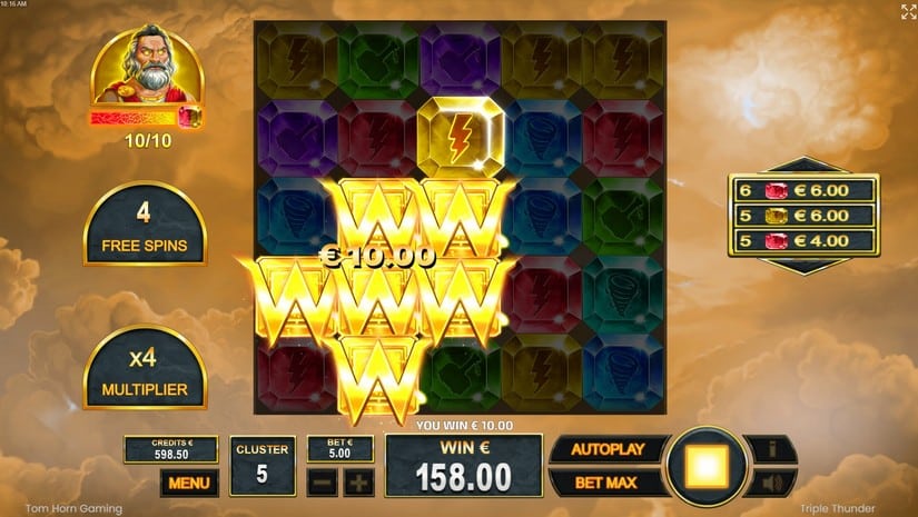 Triple Thunder slot screen 6