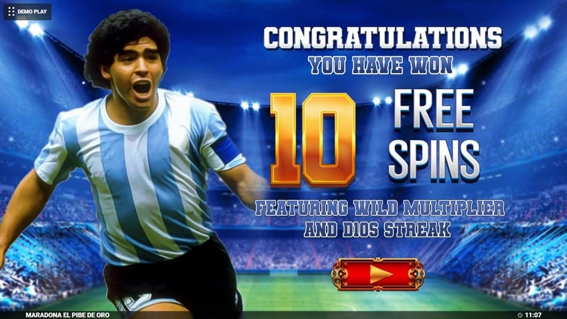 Maradona El Pibe De Oro slot screen 3
