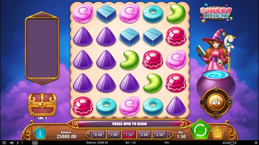 Sweet Alchemy slot screen 1