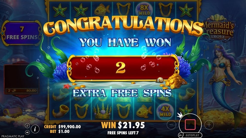 Mermaid’s Treasure Trove slot screen 5