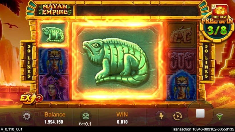 Mayan Empire slot screen 5