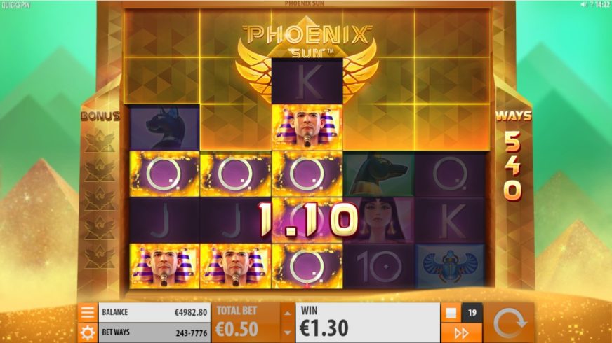 Phoenix Sun slot screen 2