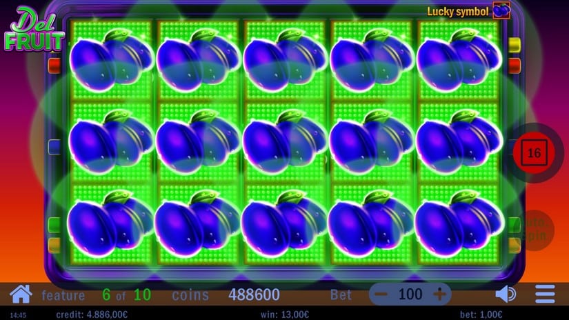 Del Fruit slot screen 5