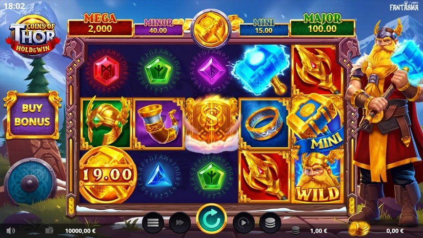 Coins of Thor slot screen 1