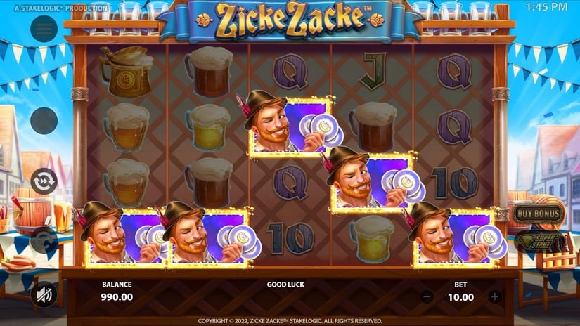 Zicke Zacke slot screen 3