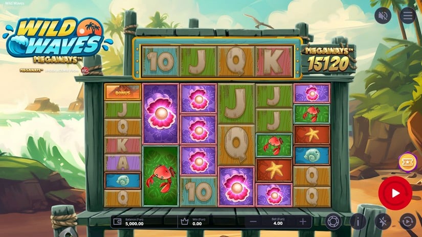 Wild Waves Megaways slot screen 1