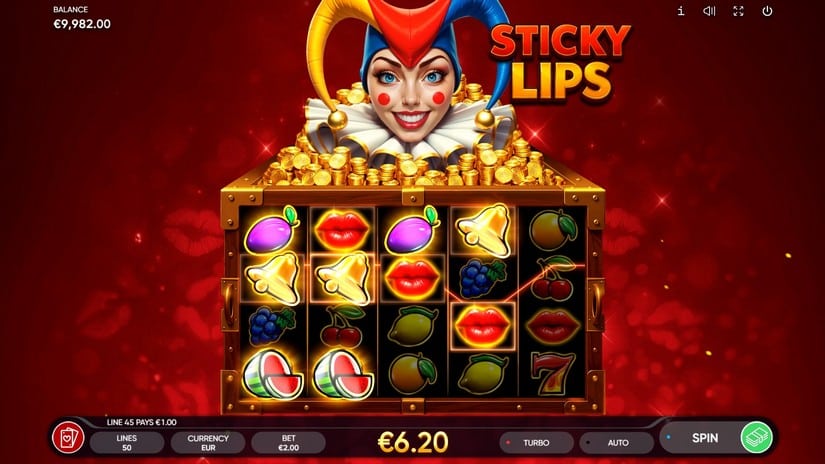 Sticky Lips slot screen 2