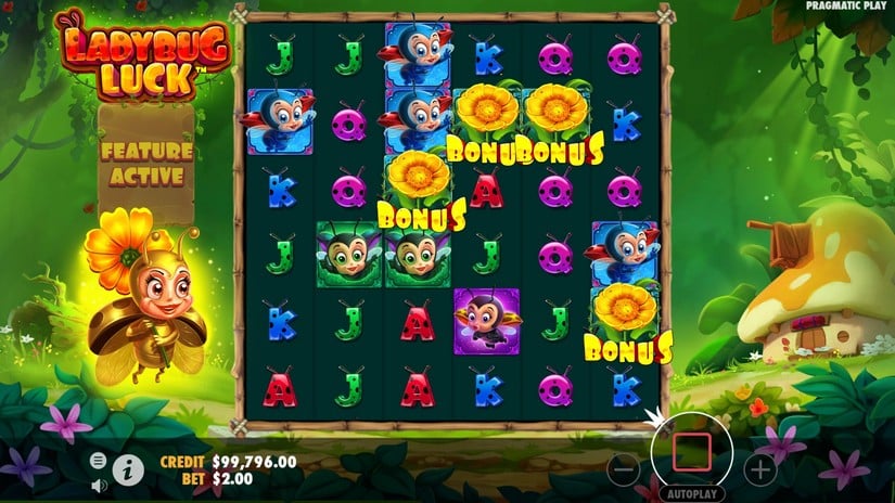 LadyBug Luck slot screen 2