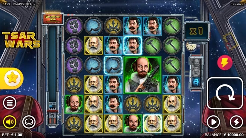 Tsar Wars slot screen 1
