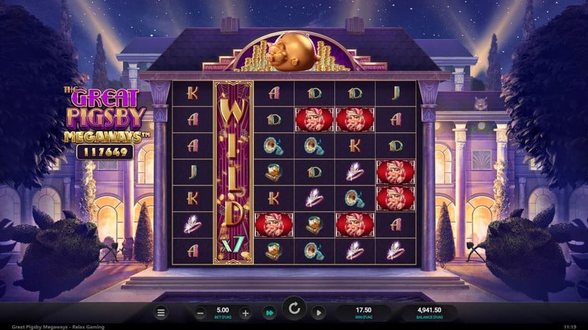 The Great Pigsby Megaways slot screen 3