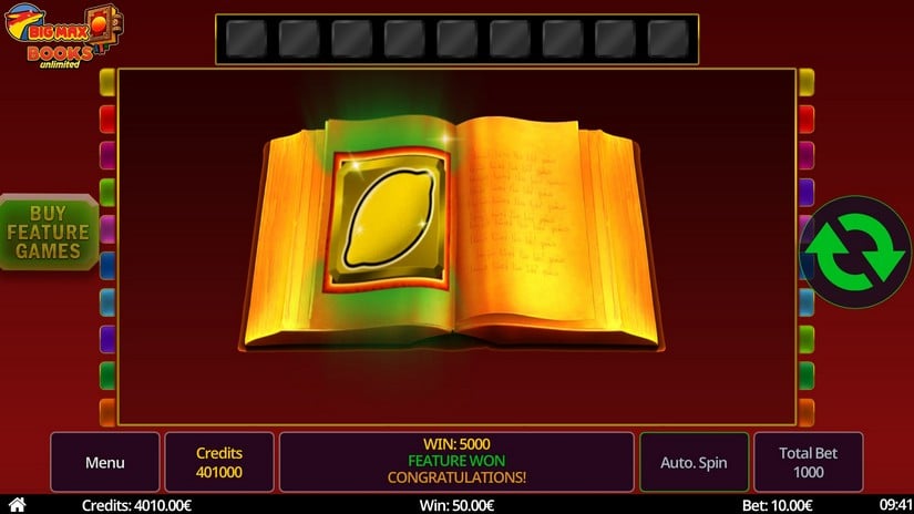 Big Max Books Unlimited slot screen 5