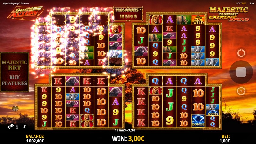 Majestic Megaways Extreme 4 slot screen 2