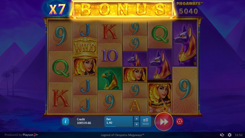 Legend of Cleopatra Megaways slot screen 4